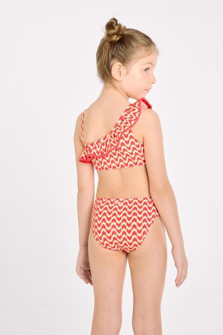 Bikini de Niña con Volantes Ysabel Mora 95153 – Estampado Étnico - Imagen 3