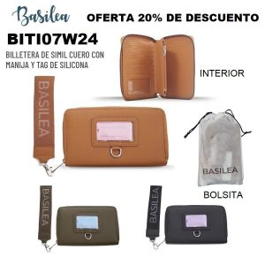 BITI07NEW24B BILLETERA DE SIMIL CUERO CON MANIJA