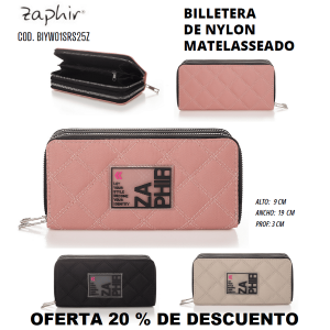 BIYW01SRS25Z BILLETERA DE NYLON MATELASSEADO