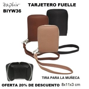 BIYW36W23Z TARJETERO ACORDEÓN CON MANIJA
