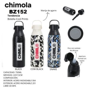 BZ152 BOTELLA COOL PRINTS