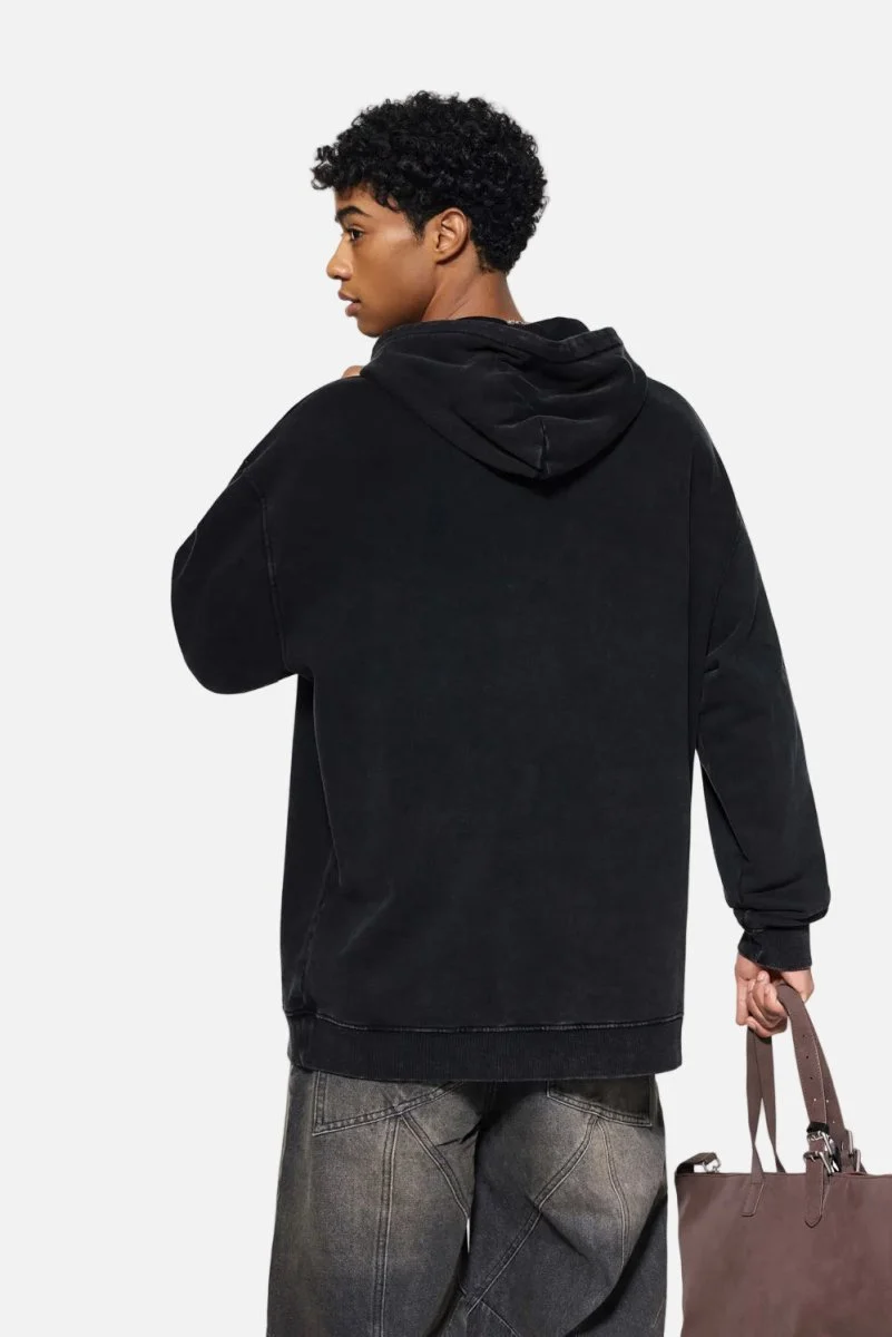 Heavyweight Wax-Dyed Vintage Hoodie - Imagen 4