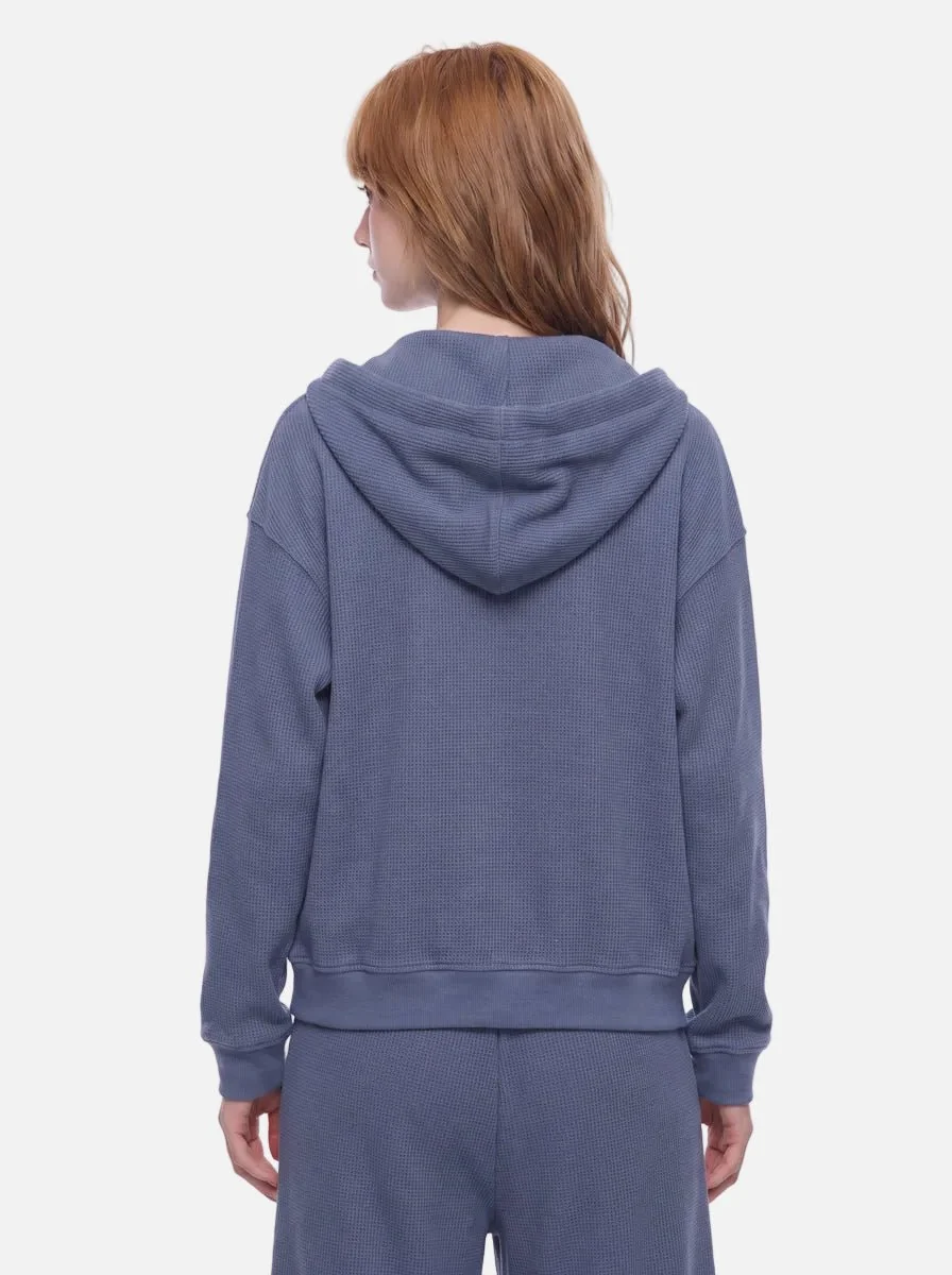 Waffle Zip-Up Hoodie - Imagen 7