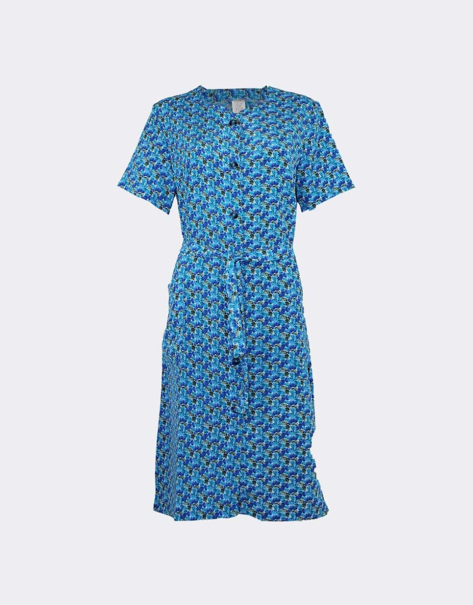 Bata vestido mujer tela bambula estampado ‘motas’ colores