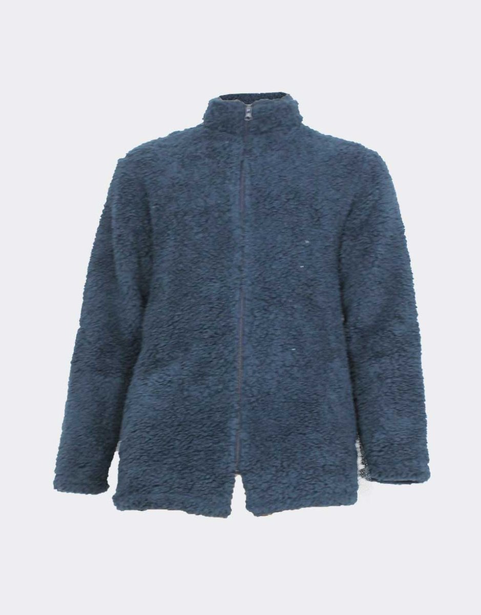 Batín chaqueta unisex con cremallera y bolsillos - Imagen 3
