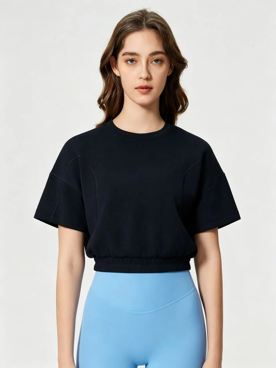 Cropped Air Layer Sweatshirt Tee - Imagen 6
