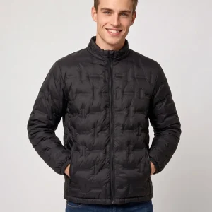 Black Heated Duck Down Jacket