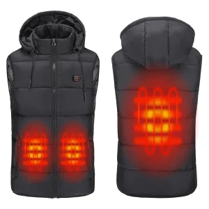 Heated Hooded Puffer Vest