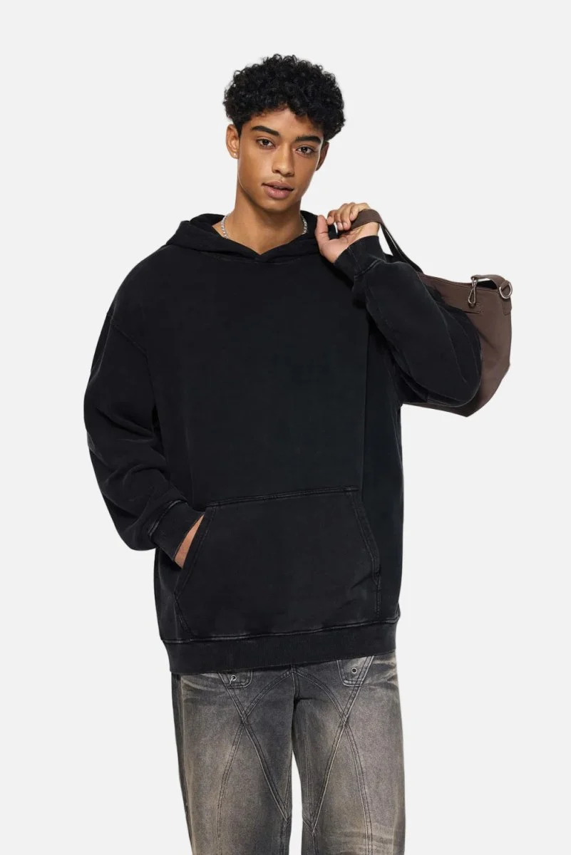 Heavyweight Wax-Dyed Vintage Hoodie