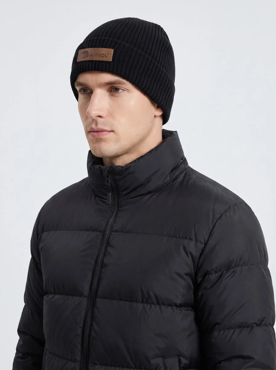 Man Windproof Knitted Beanie - Imagen 5
