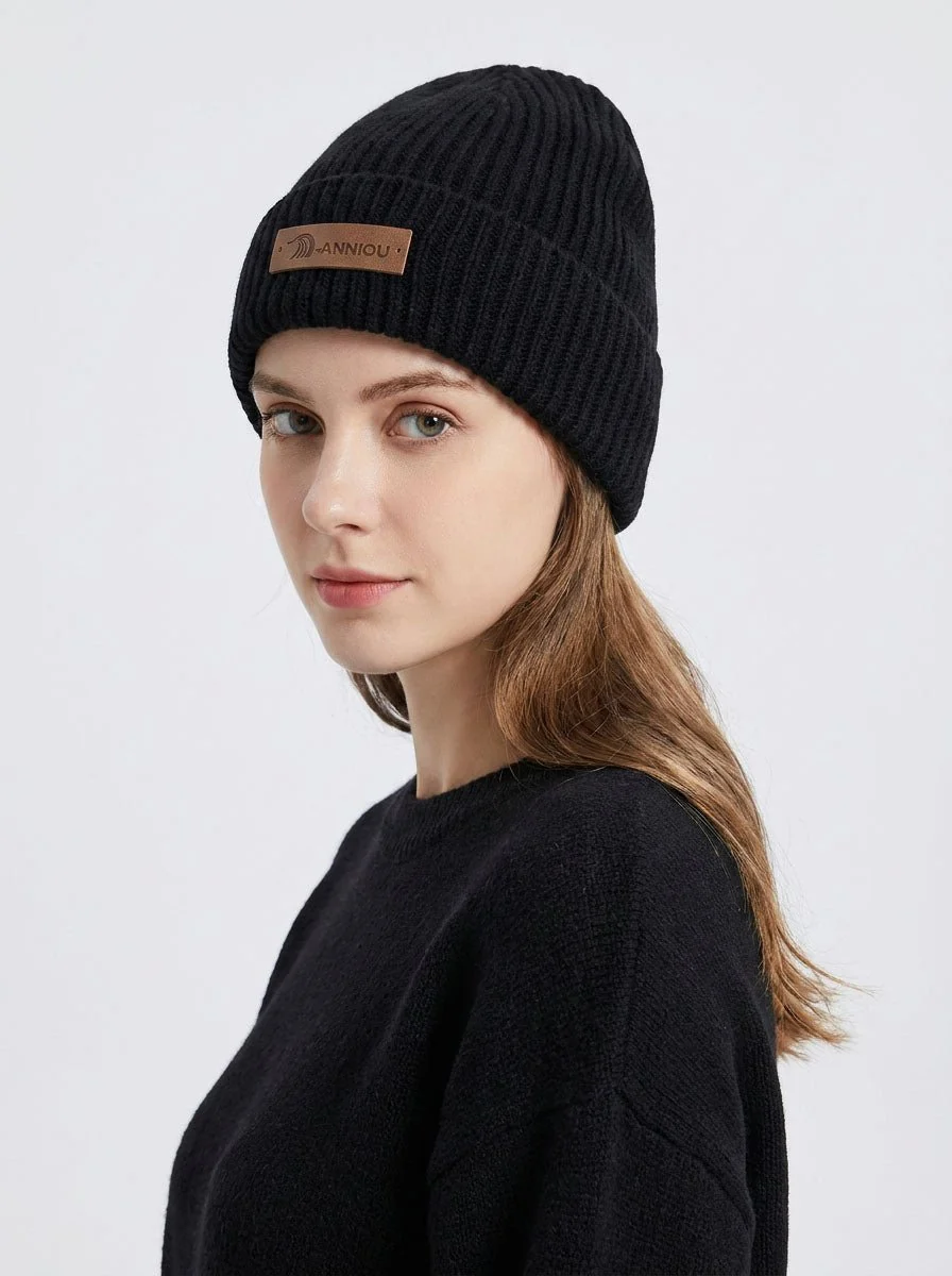 Women Korean Ear Flap Knit Beanie Hat - Imagen 7