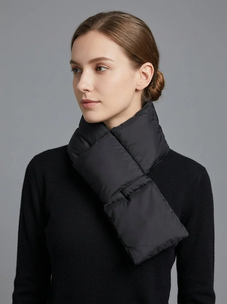 Women Padded Warm Scarf - Imagen 6