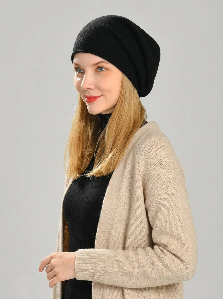 Women Slouchy Knitted Beanie Hat - Imagen 6