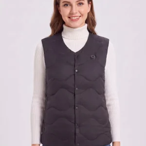 Women's V-neck Quilted Heated Gilet