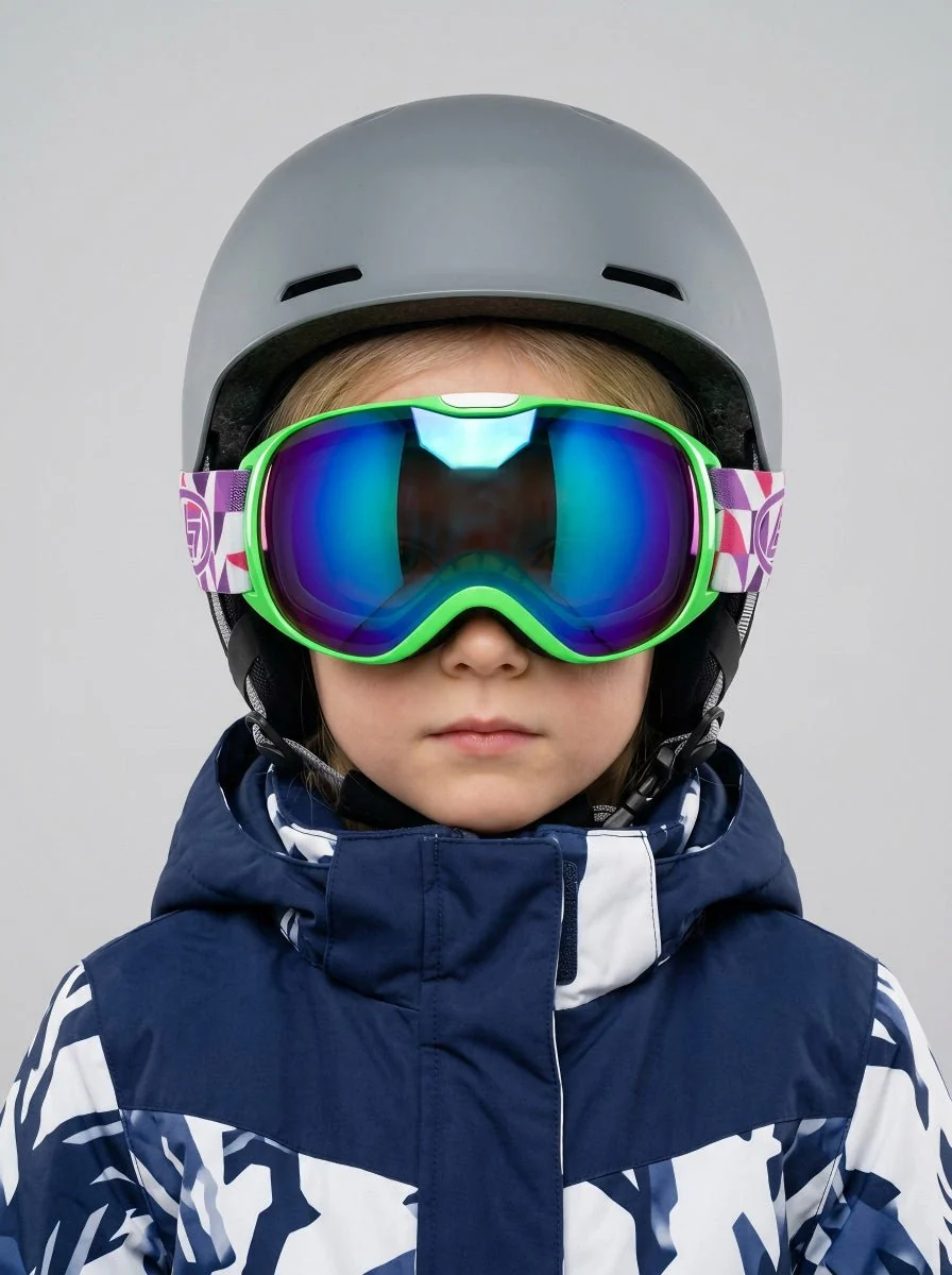 Children Double Layer Anti-Fog Spherical Ski Goggles - Imagen 7
