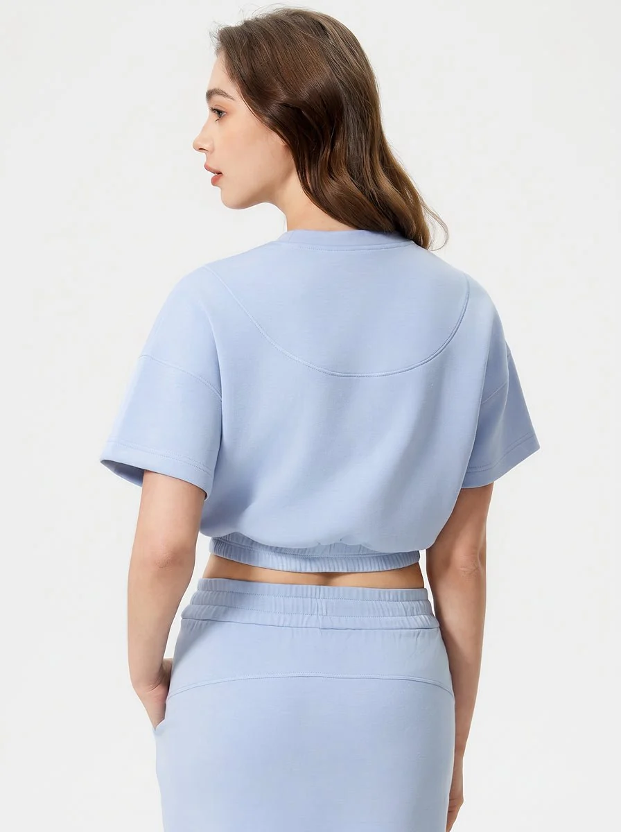 Cropped Air Layer Sweatshirt Tee - Imagen 4