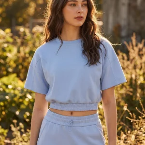 Cropped Air Layer Sweatshirt Tee