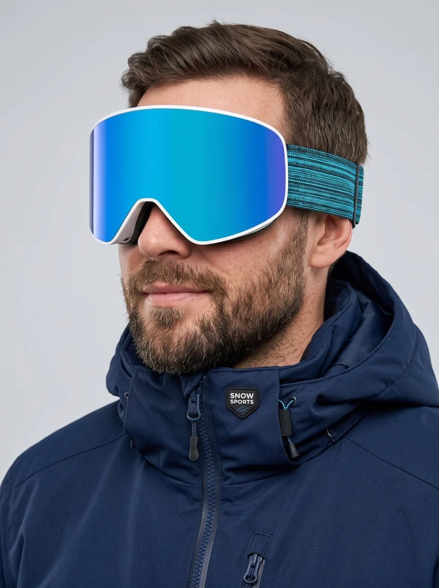 HD Double‑Layer Anti‑Fog Anti‑Scratch Ski Snow Goggles - Imagen 7