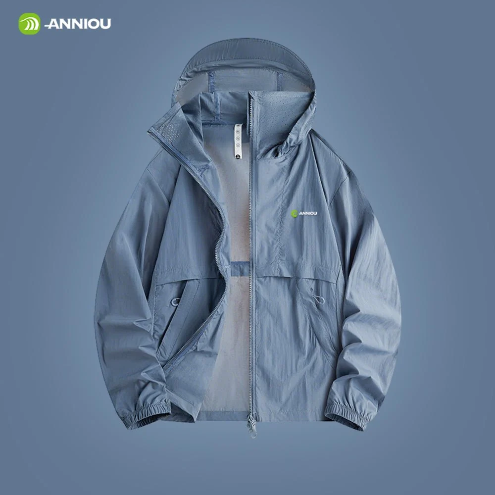 Men Hooded Full Zip Top UPF 50+ - Imagen 7