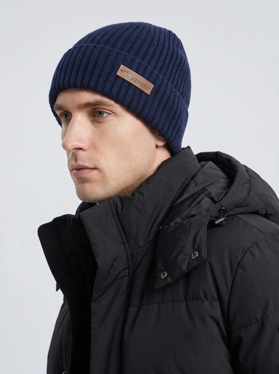 Man Windproof Knitted Beanie - Imagen 7