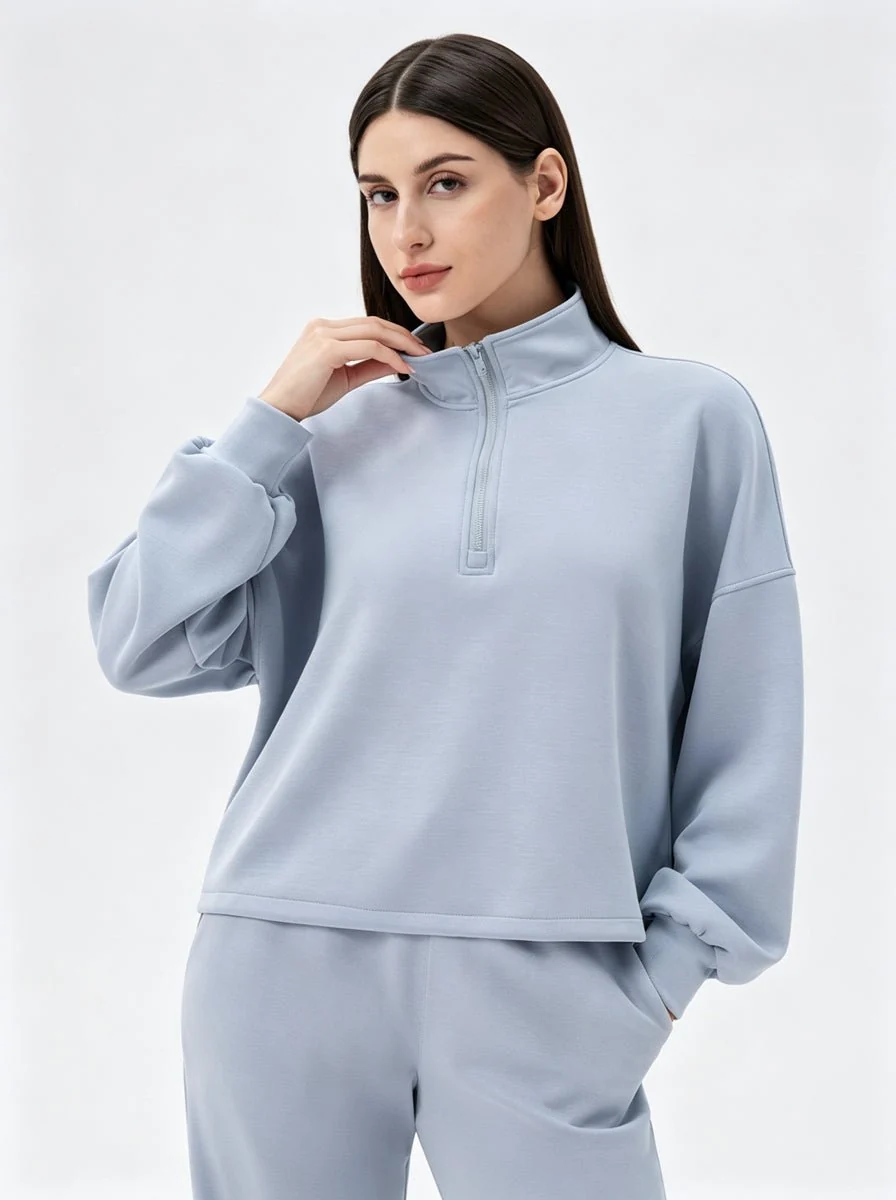 Casual Quarter Zip Pullover - Imagen 5