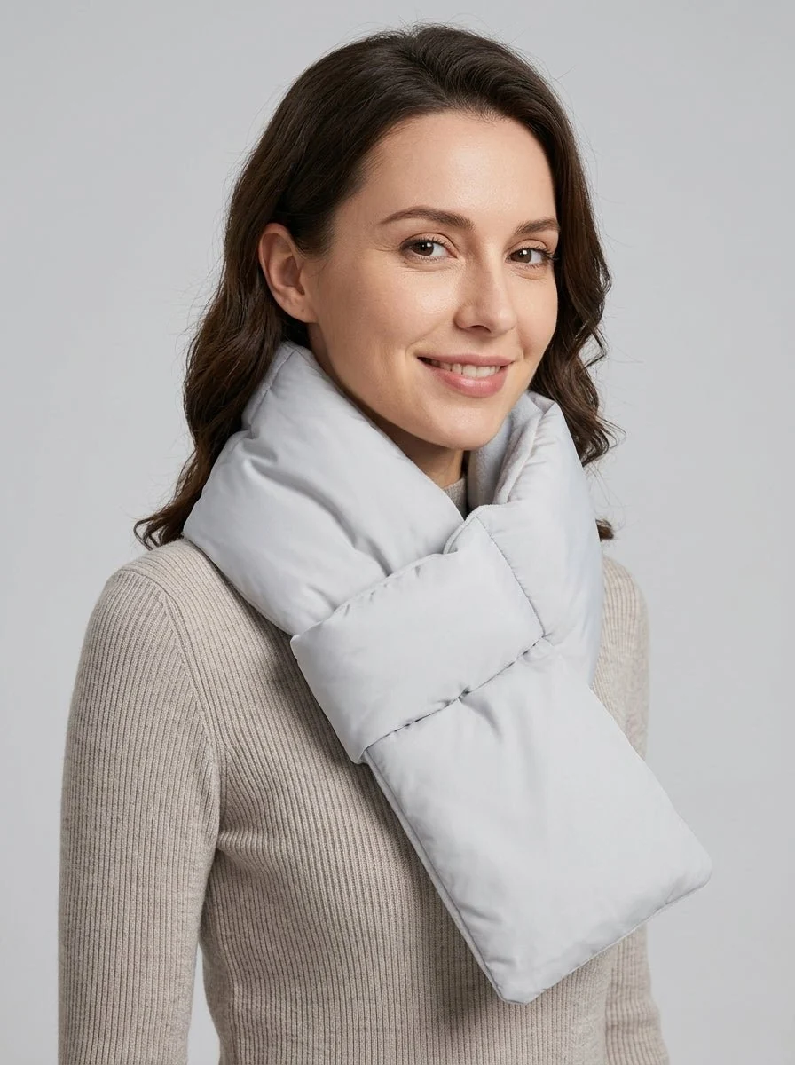 Women Padded Warm Scarf - Imagen 8