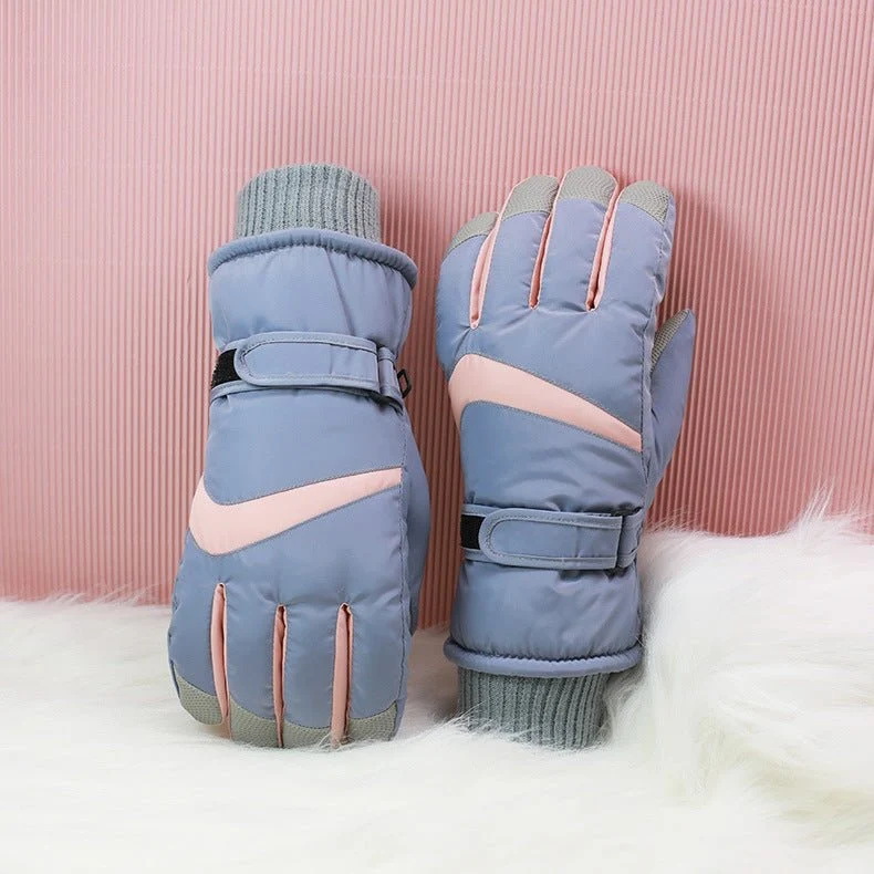 Stripe Waterproof Ski Gloves - Imagen 6