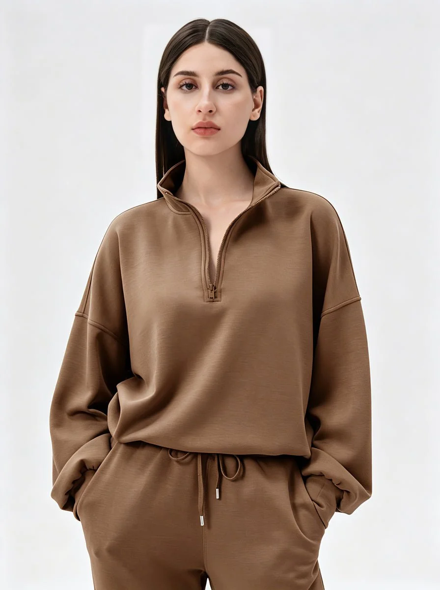 Casual Quarter Zip Pullover - Imagen 9