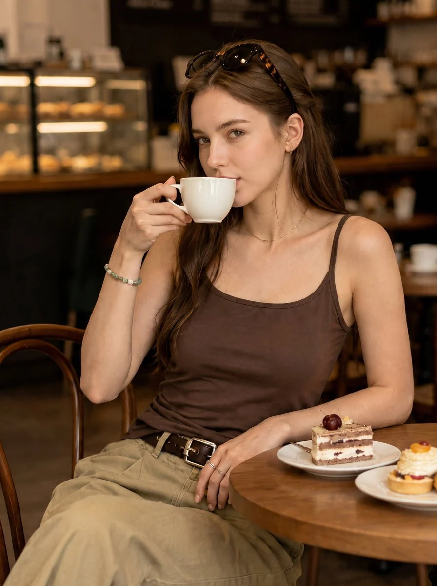 Tencel Linen Built-In Bra Camisole - Imagen 4