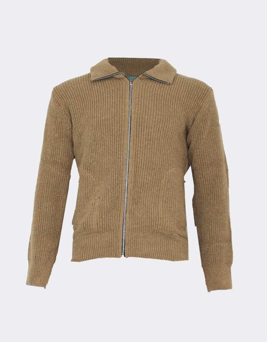 Chaqueta clásica de canalé de cuello vuelto con bolsillos y cremallera. CAMACHO - Imagen 8