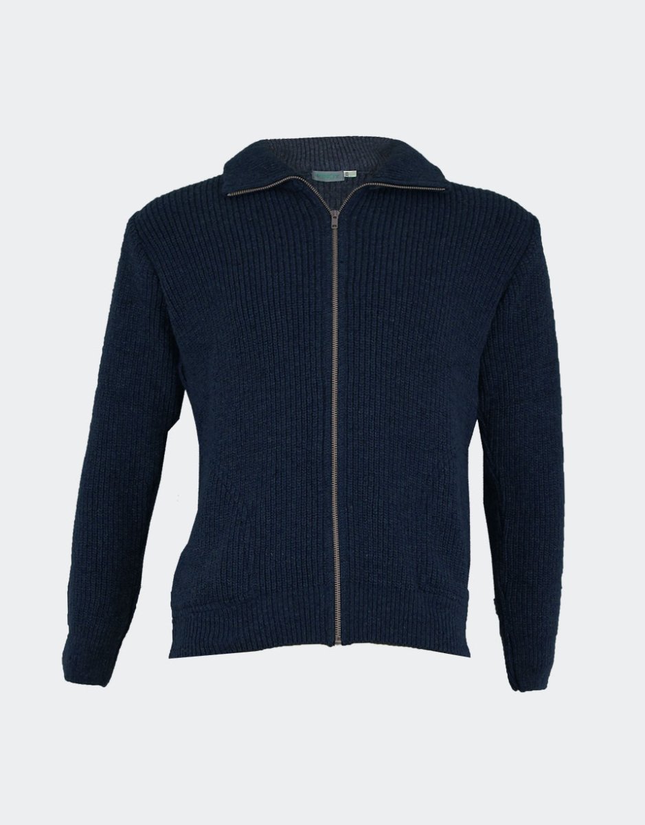 Chaqueta clásica de canalé de cuello vuelto con bolsillos y cremallera. CAMACHO - Imagen 3