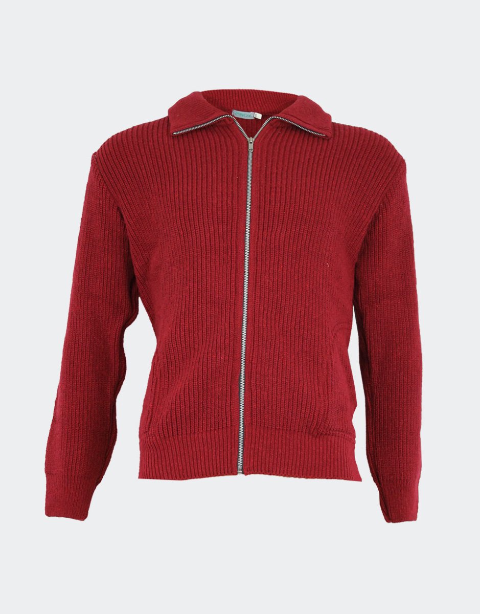 Chaqueta clásica de canalé de cuello vuelto con bolsillos y cremallera. CAMACHO - Imagen 5