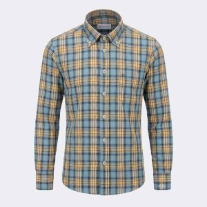Camisa manga larga hombre cuadros medianos