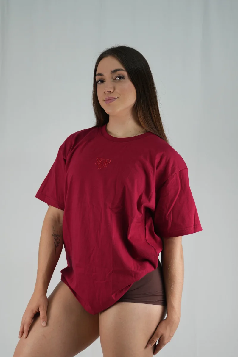 Oversize Foundation T-shirt Merlot