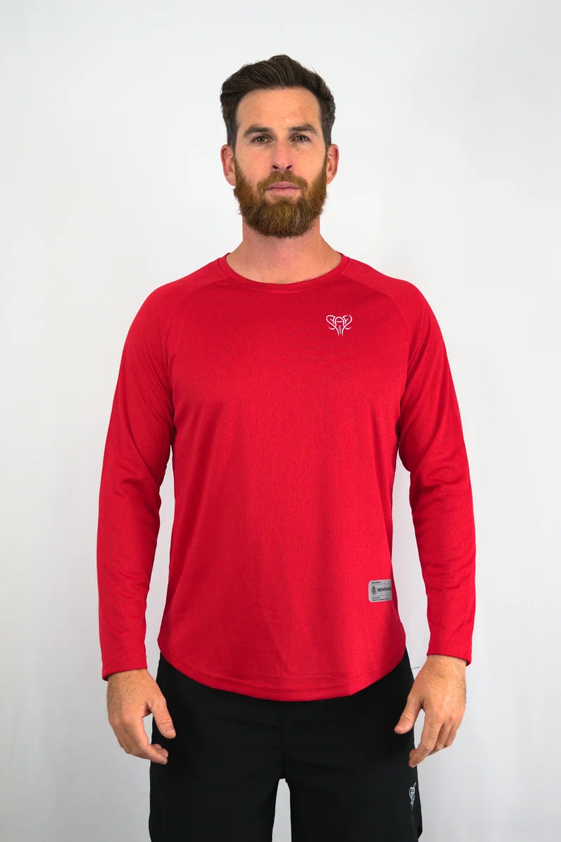 AeroFit Long Sleeve Performance Rubí - Imagen 3