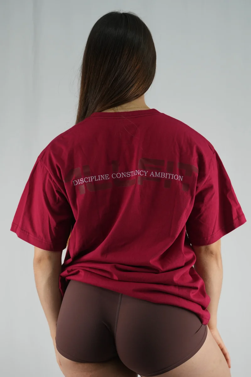 Oversize Foundation T-shirt Merlot - Imagen 3