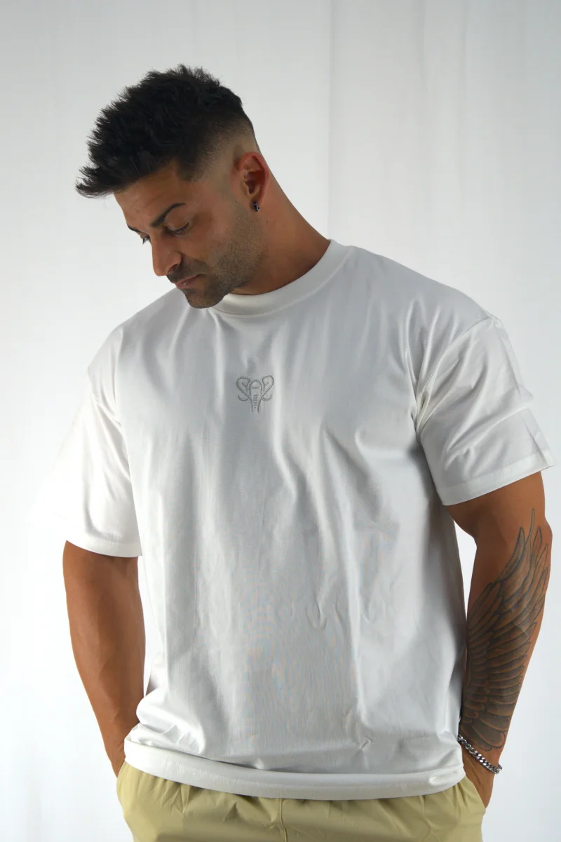 Oversize Foundation T-shirt Snow - Imagen 8