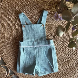 PANTALÓN PETO OLGA VERDE AGUA