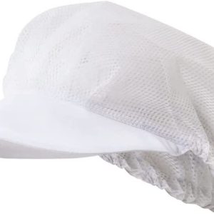 Cofia rejilla blanca