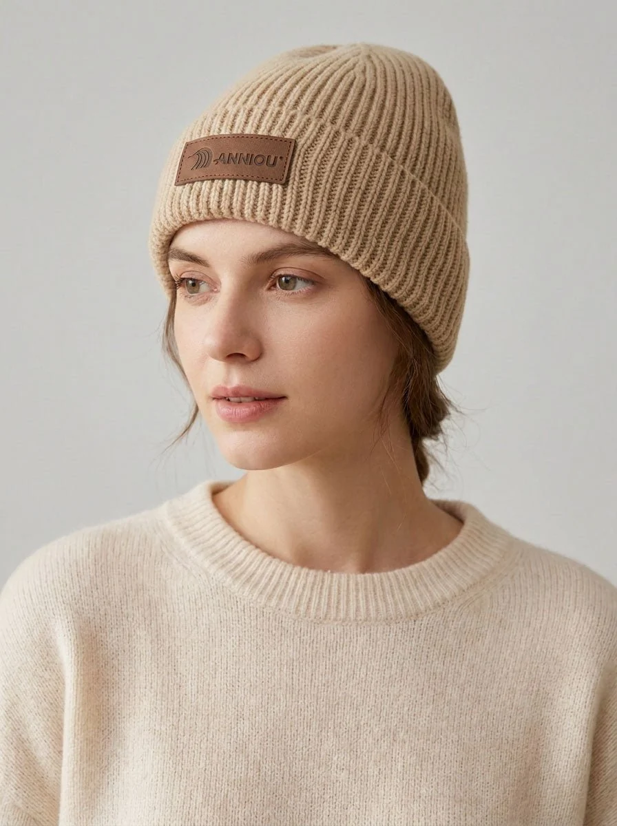 Women Korean Ear Flap Knit Beanie Hat - Imagen 5
