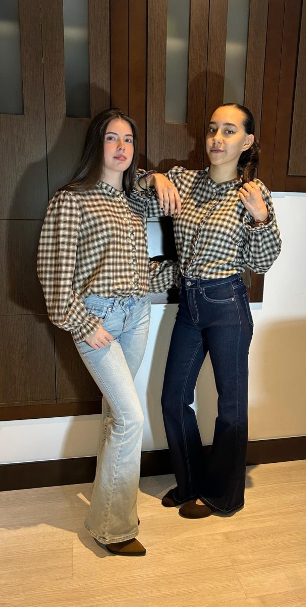 Camisa Cuadros Volante - Imagen 2