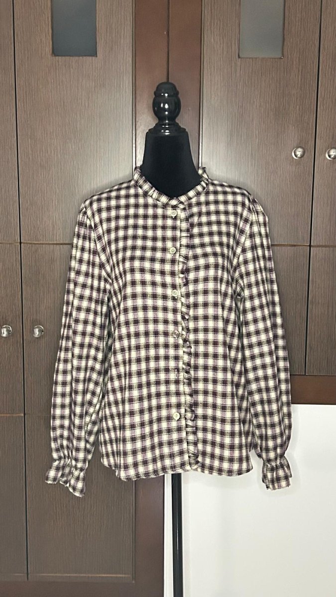 Camisa Cuadros Volante - Imagen 5