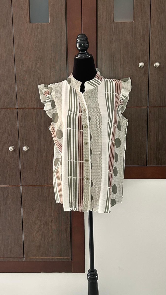 Camisa Estampada C/Volante - Imagen 5