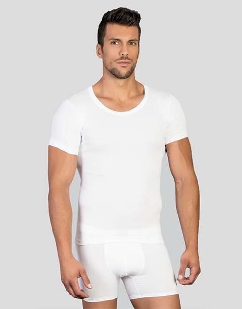 Camiseta Térmica interior hombre manga corta algodón termal - Imagen 2