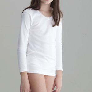 Camiseta interior manga larga niña