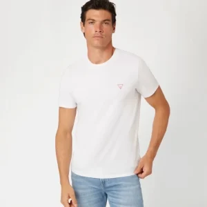 CAMISETA GUESS BLANCA LOGO PEQUEÑO MANGA CORTA HOMBRE
