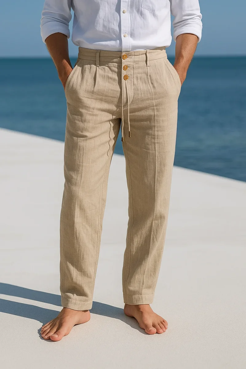 Matteo | Pantalones de lino ligeros para el verano