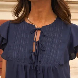 Blusa Leva marino