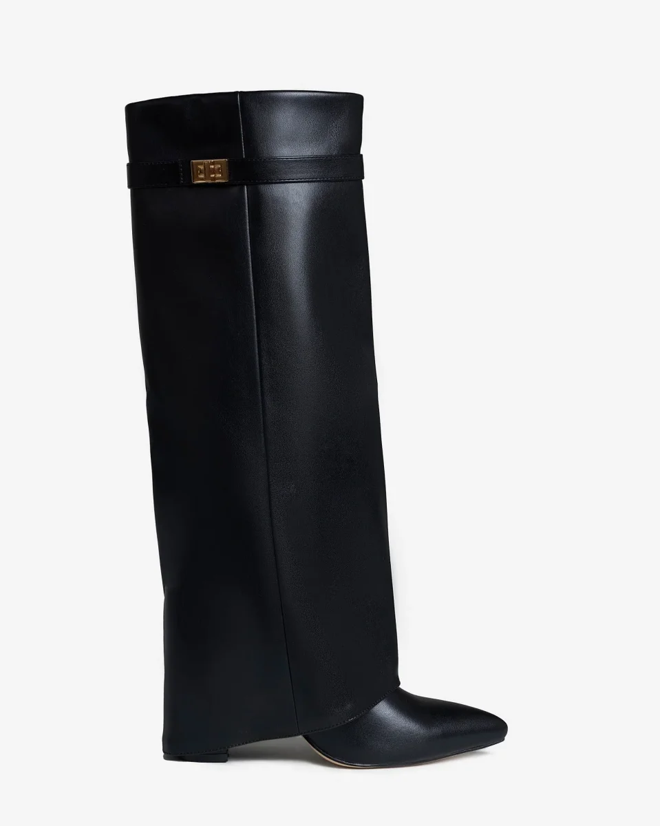 Botas altas de Piel Vegana Premium Lavista - Negro - Imagen 2