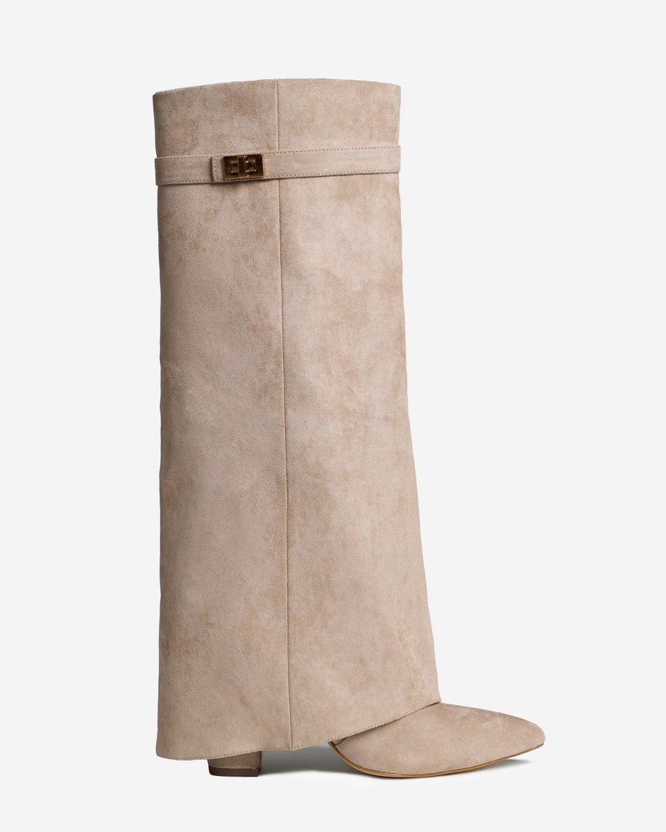 Botas altas de ante Lavista - Beige - Imagen 2